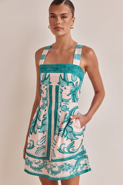 Дамска рокля Aqua Bloom SS25-Thedresscode