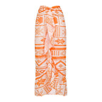 Дамски бански + плажна пола Tribal Sunset SS25-бански-Thedresscode