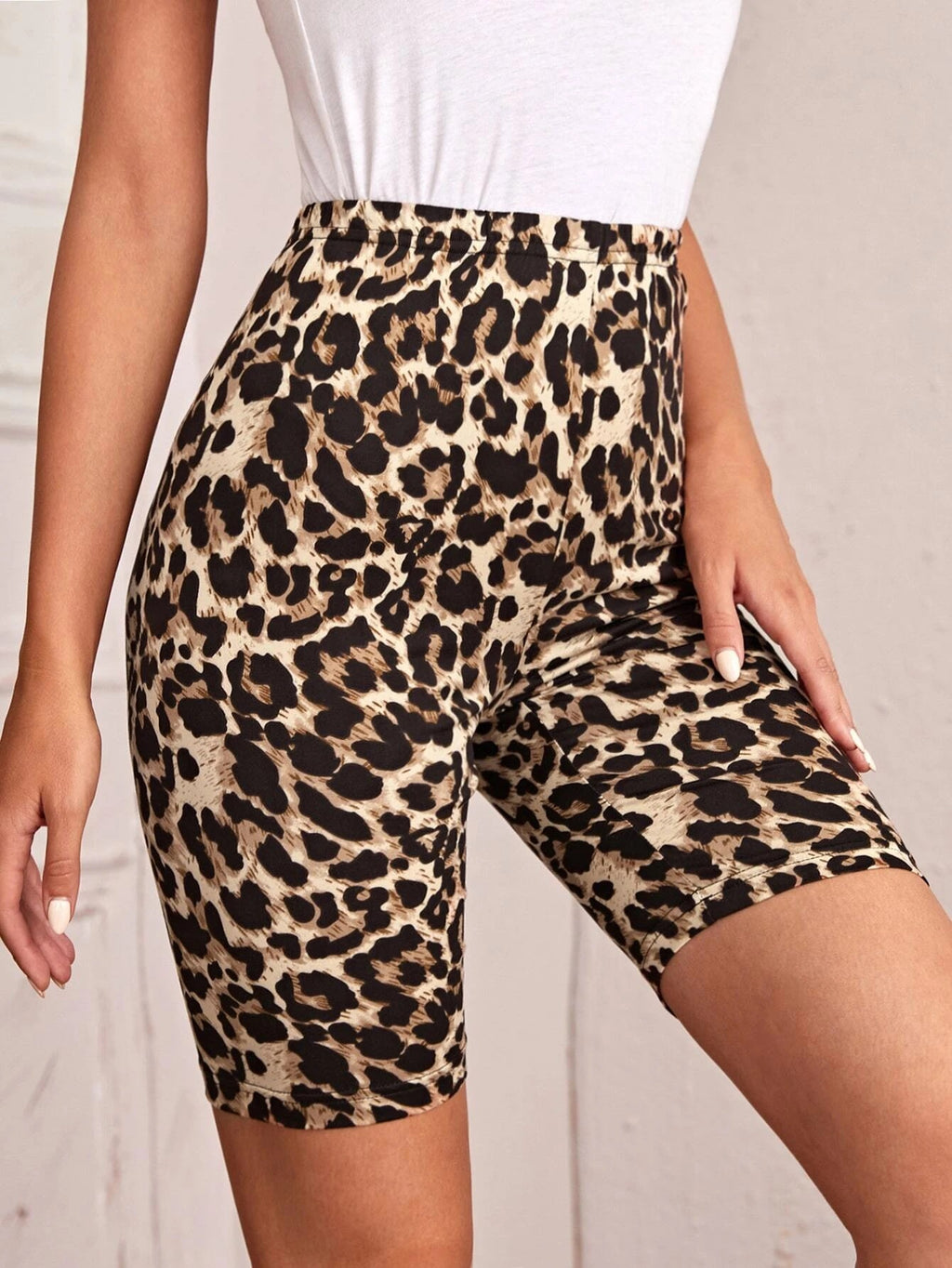Дамски къс клин Leopard **SALE 25**-Дамски къс клин Leopard SS25-Thedresscode