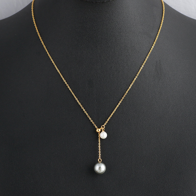 Дамско колие 2 Pearls FW 2026-Thedresscode