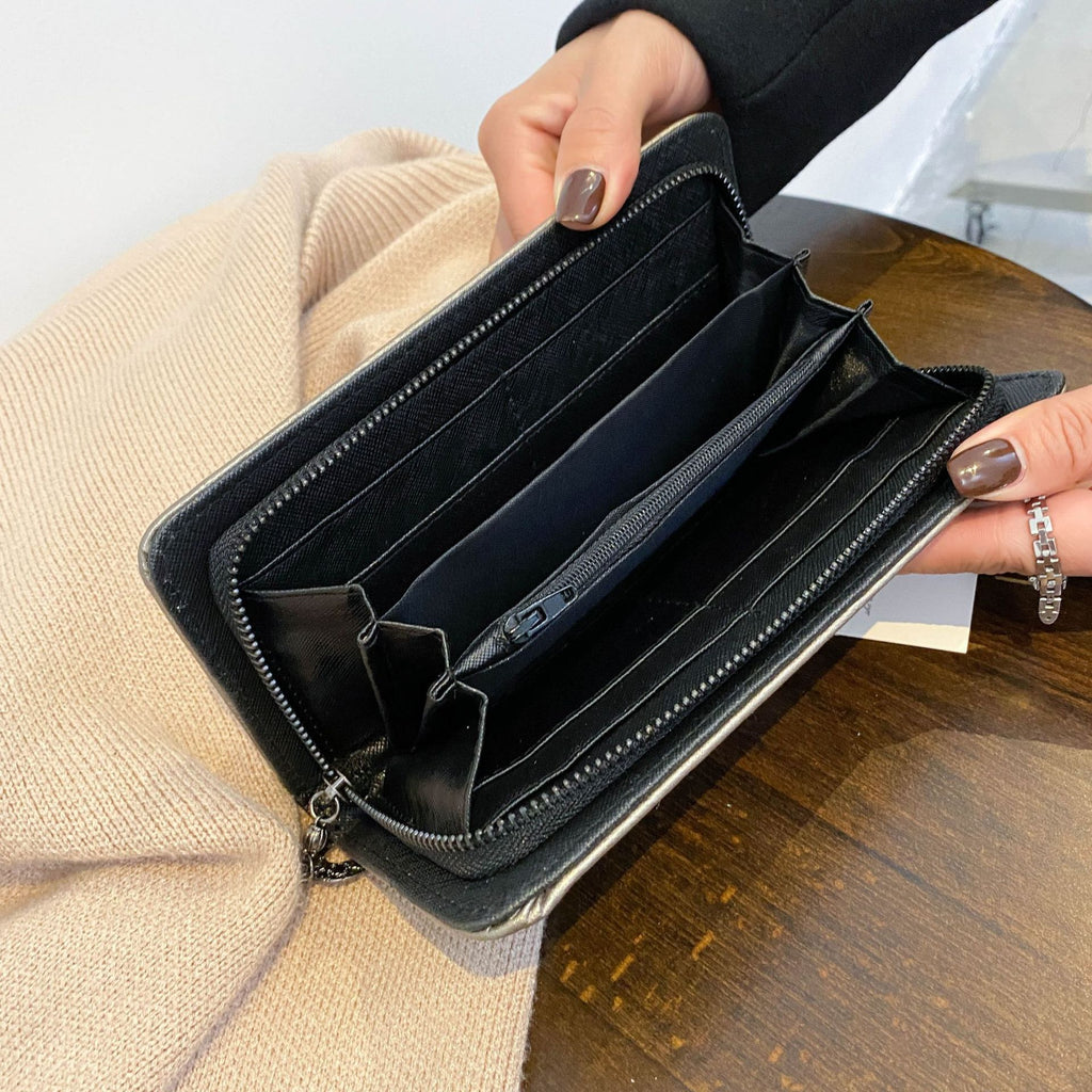 Дамско портмоне Black Metal Skull Stud SS26