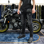 Мъжки дънки с протектори Moto World SS25-Thedresscode