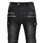 Мъжки дънки с протектори Moto World SS25-Thedresscode