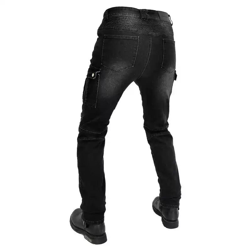 Мъжки дънки с протектори Moto World SS25-Thedresscode