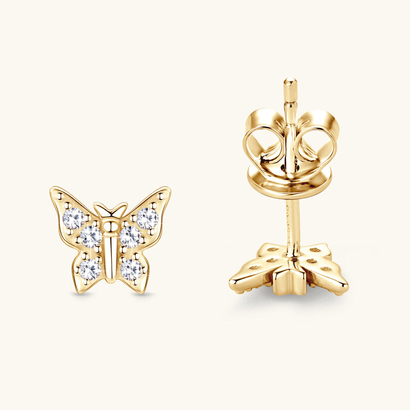 Дамски обеци Gold Crystal Butterfly SS26