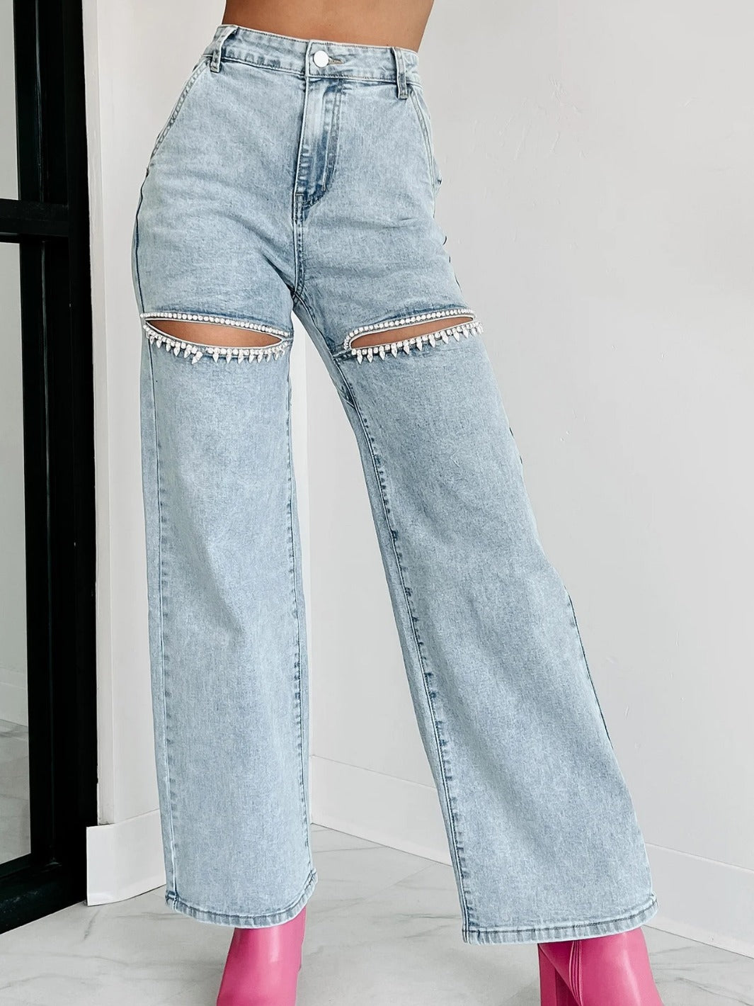 Дамски дънки Crystal FW 2026-Thedresscode