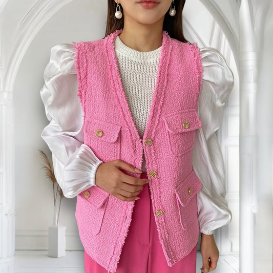 Дамски елек Pinky SS24-Дамски елек Pinky SS24-Thedresscode