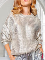 Дамска блуза / пуловер Silver Metal **SALE 25**-риза-Thedresscode