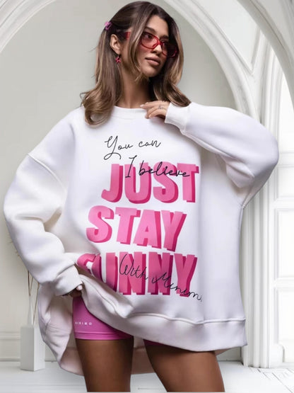 Дамски суичър Just Stay Funny 24'-Дамски суичър Just Stay Funny 24'-Thedresscode