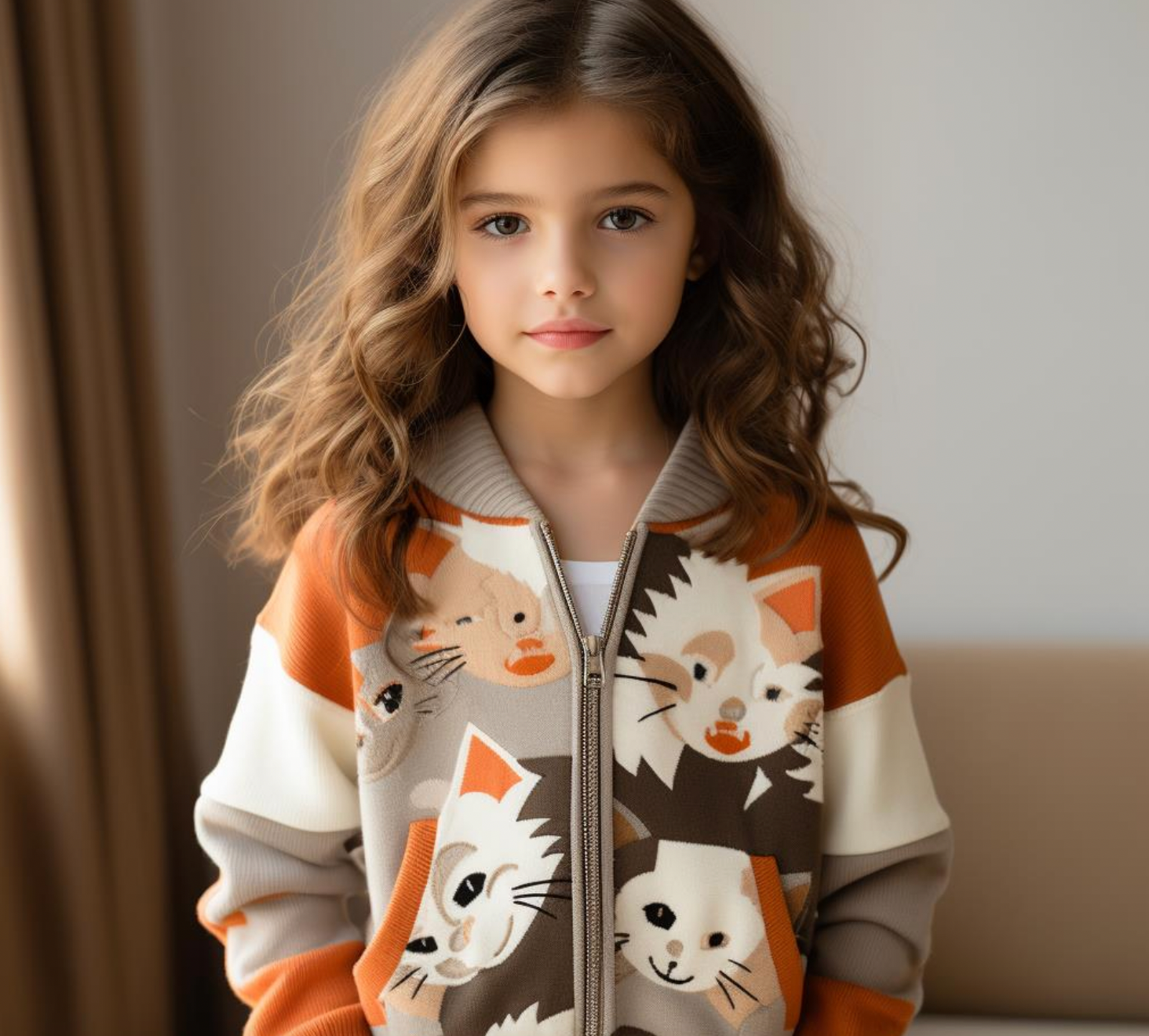 Детска жилетка The Cat SS24-https://detail.tmall.com/item.htm?id=824169405892&spm=a1z0k.7628869.0.0.20fe37deZHmzQH&_u=t2dmg8j26111&skuId=5541507145384-Thedresscode