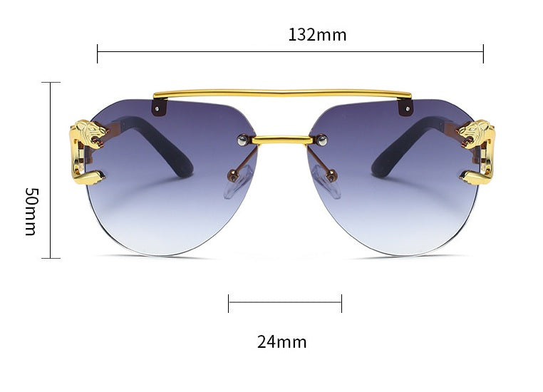 Дамски слънчеви очила Gradient Green Aviator Luxe SS26