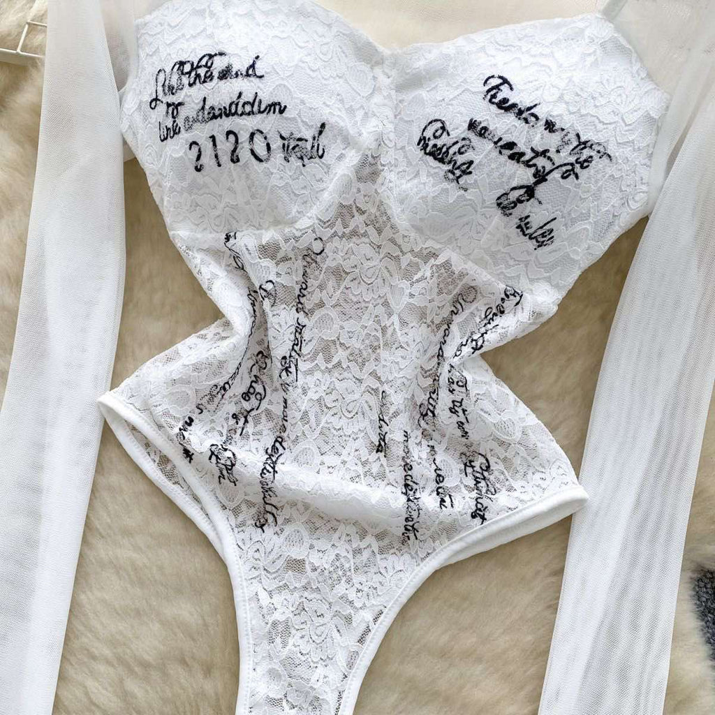 Дамско боди Lace Letters SS26