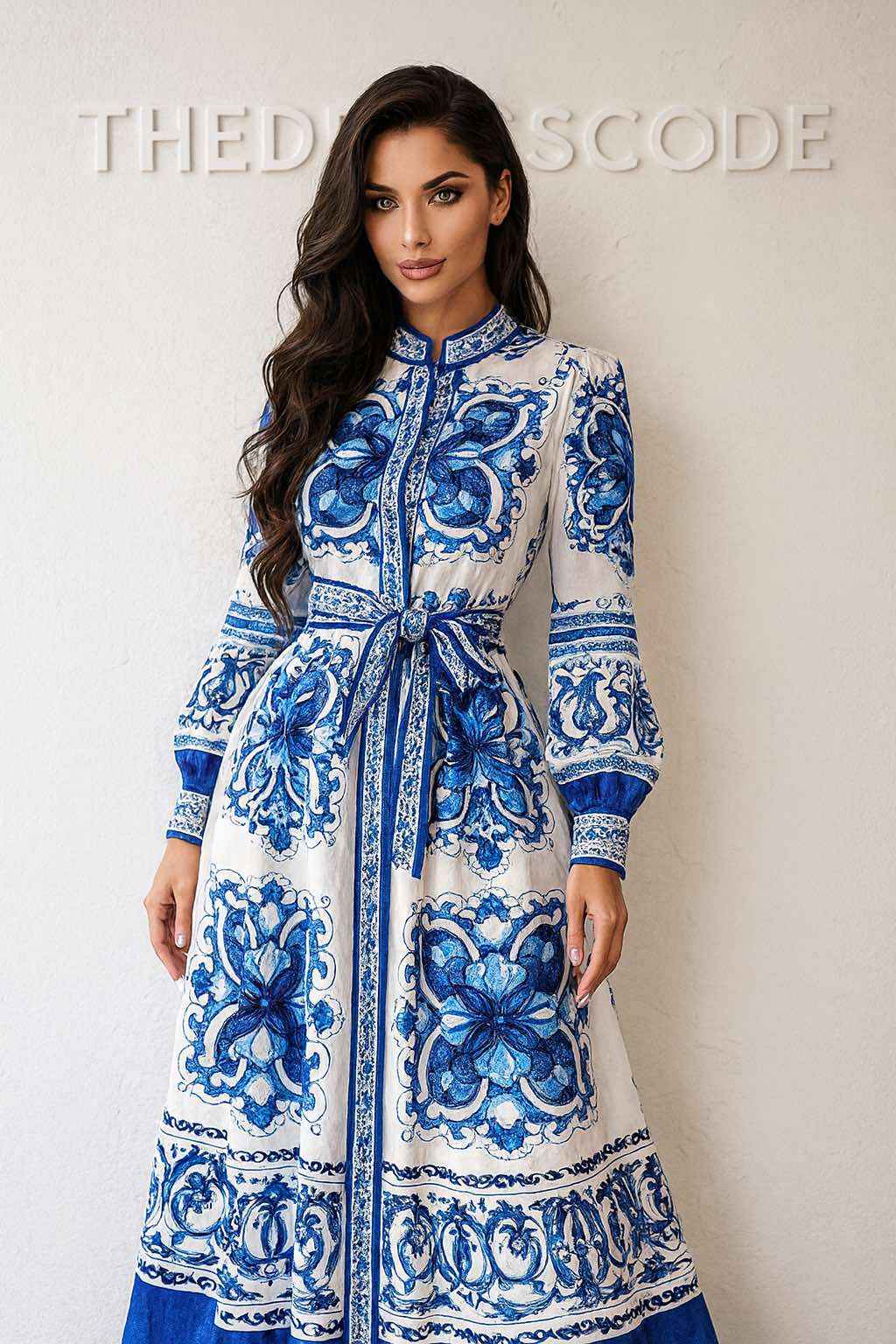 Дамска рокля Azure Mosaic Maxi SS26