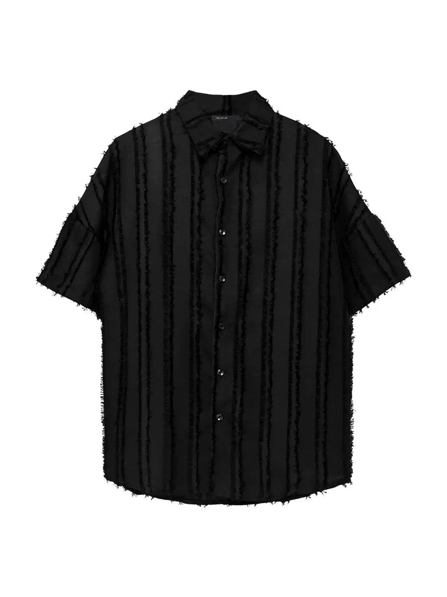 Мъжка риза Ripped Noir SS26