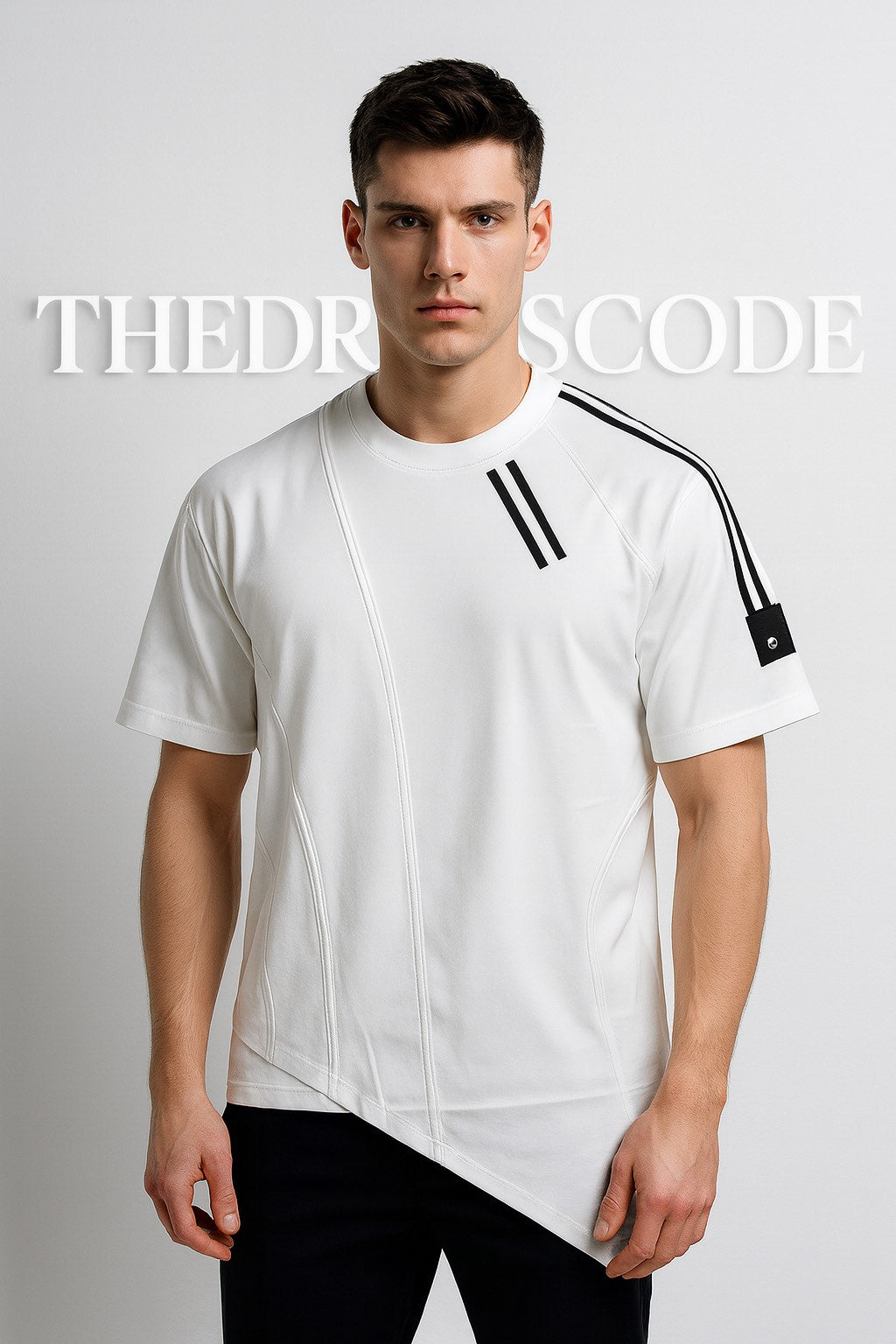 Мъжка тениска White Contour SS26