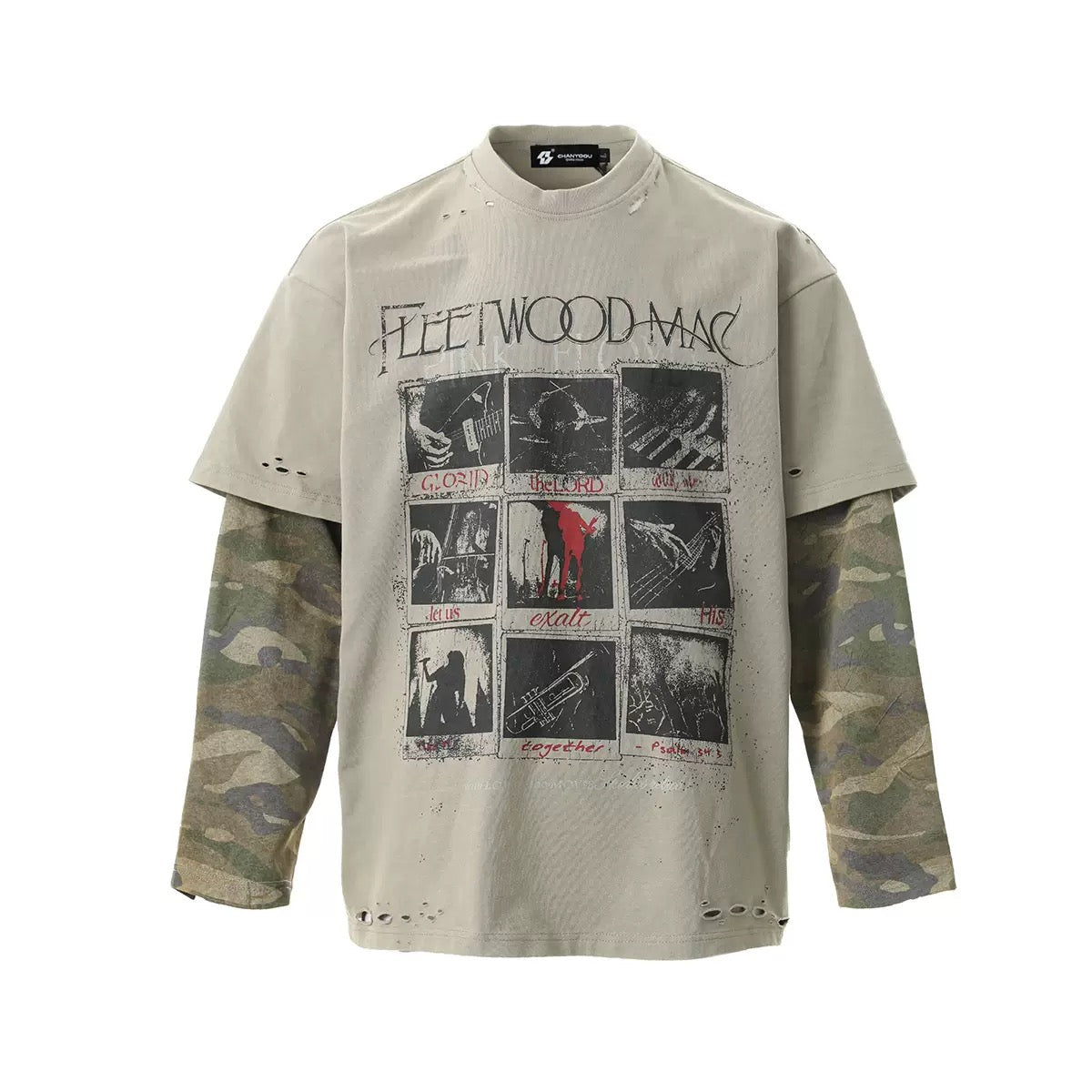 Мъжка блуза Retro Camo Sleeve SS26