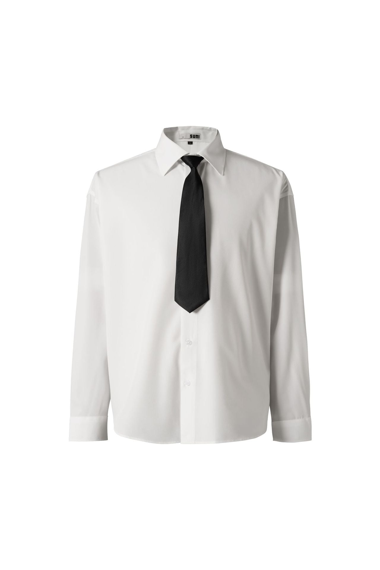 Мъжка риза с вратовръзка Classic White SS26