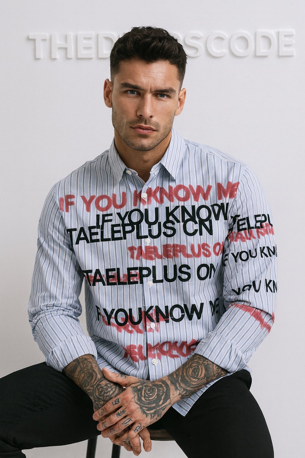 Мъжка риза IF YOU KNOW ME SS26