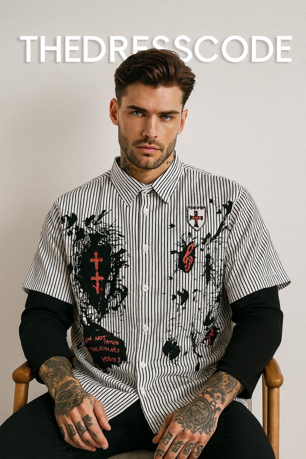 Мъжка риза Chaos Print SS26