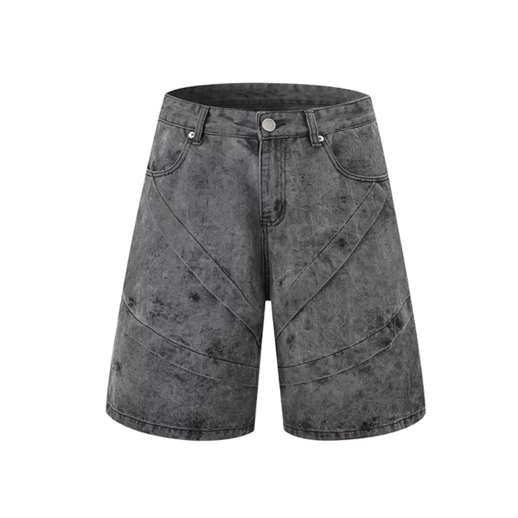 Мъжки къси дънки Grey Denim Splash SS26