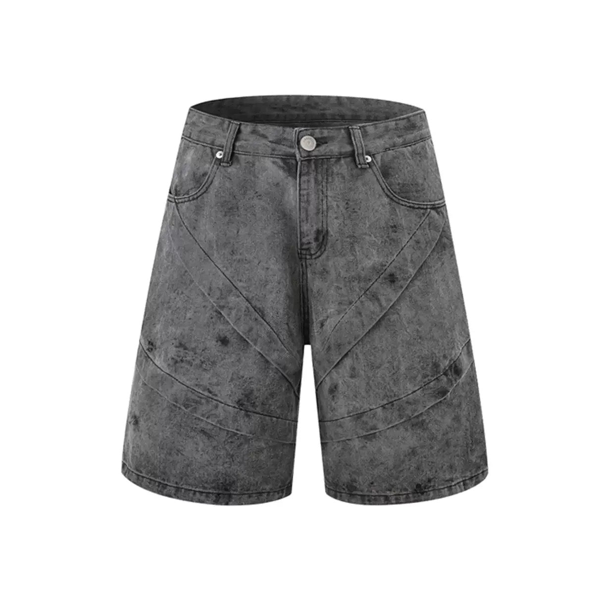 Мъжки къси дънки Grey Denim Splash SS26