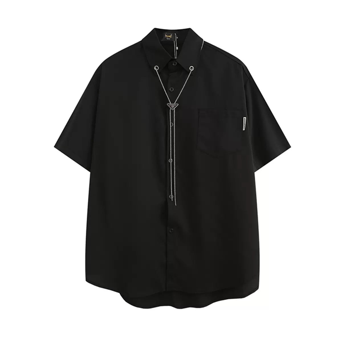 Мъжка риза Black V-Chain SS26