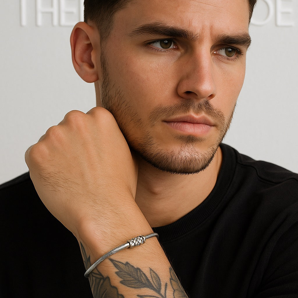 Мъжка гривна Silver Core SS26