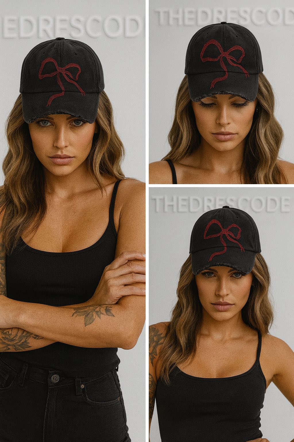 Дамска шапка Black Bow SS26