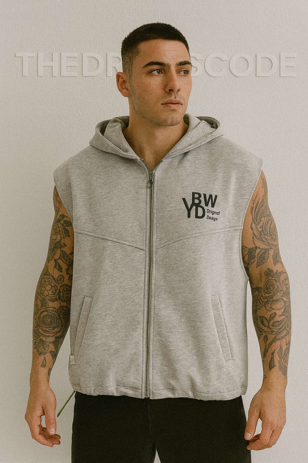 Мъжки суичър без ръкави Street Flex Zip SS26