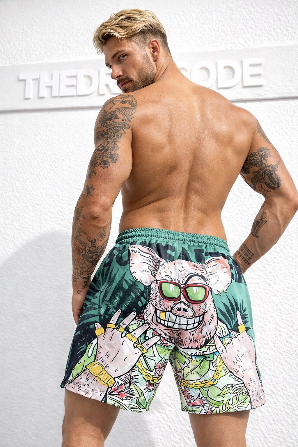 Мъжки плажни шорти Pig Boss SS26