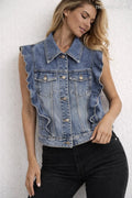 Дамски елек Ruffle Denim SS26