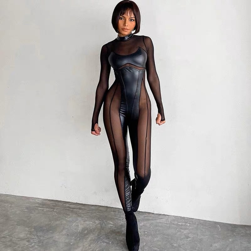 Дамски гащеризон Sexy Mesh Lifting SS25-Thedresscode