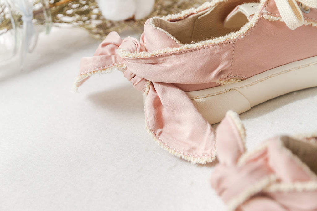 Дамски кецове - Pink Bow ** SALE 24 **-Дамски сандали -Will Wishes-Thedresscode