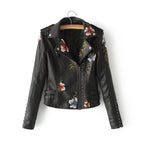 Дамско кожено яке EMBROIDERED Еyelets FW 2026-Дамско кожено яке - EMBROIDERED Еyelets-Thedresscode