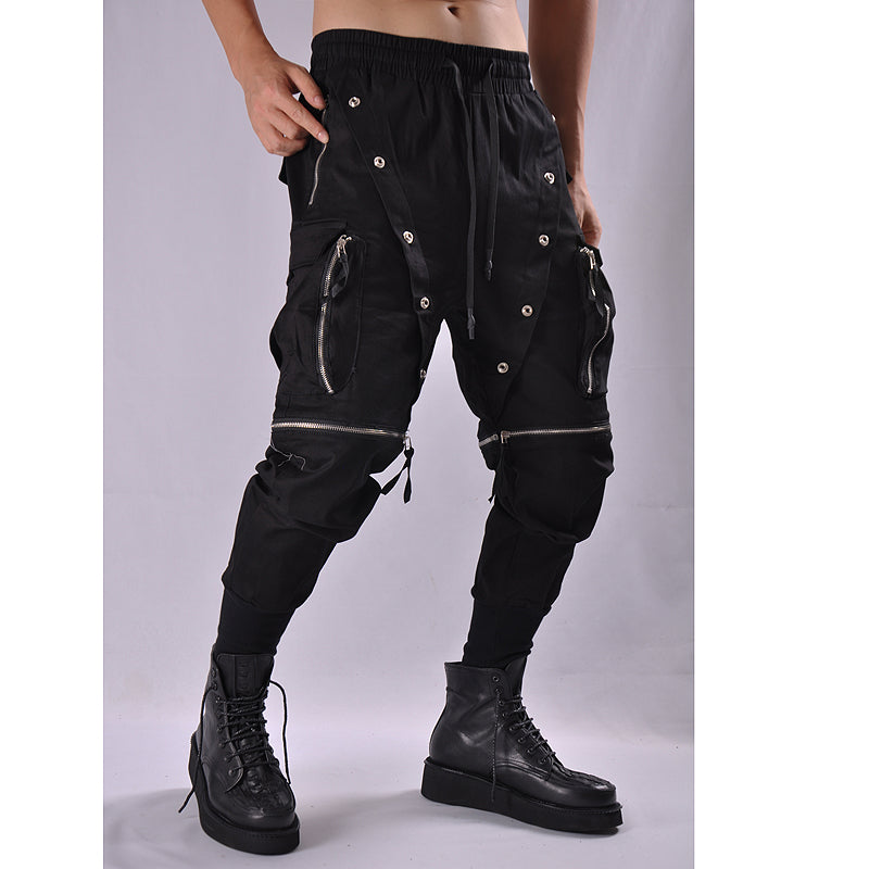 Трансформиращи мъжки панталони - 2in1 Dark FW 2026-мъжки панталони с цип-Thedresscode