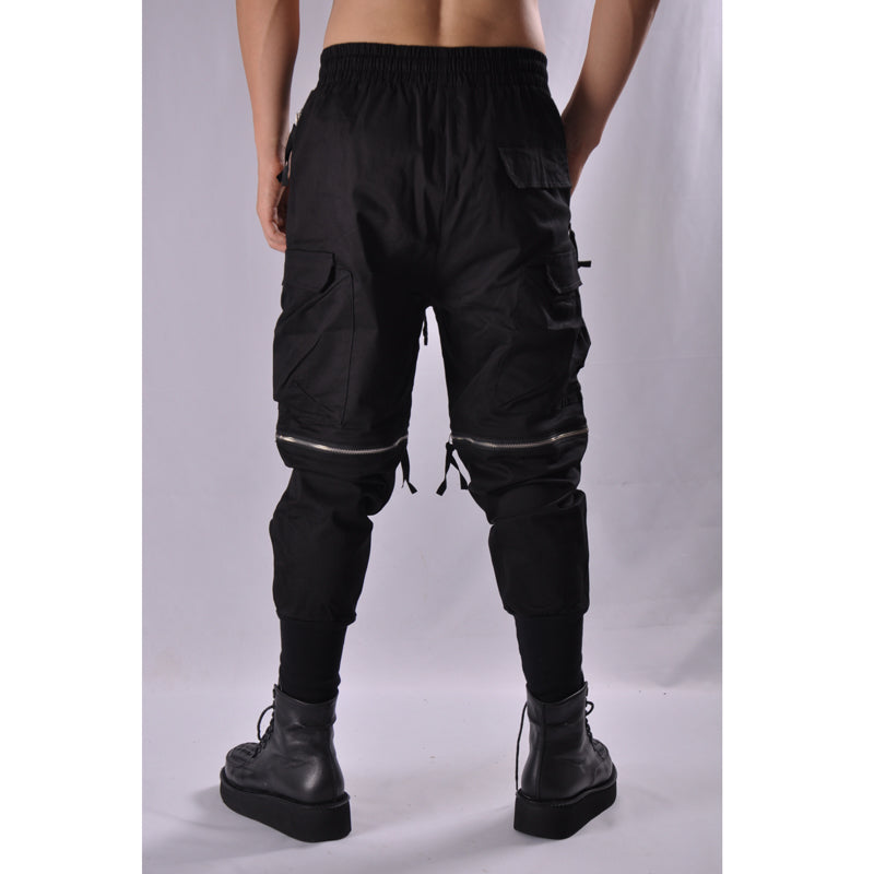 Трансформиращи мъжки панталони - 2in1 Dark-мъжки панталони с цип-Thedresscode